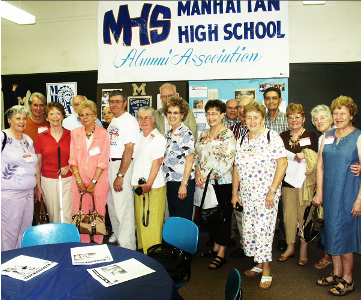 Members of the Class of 1952 gather at the Alumni Center.